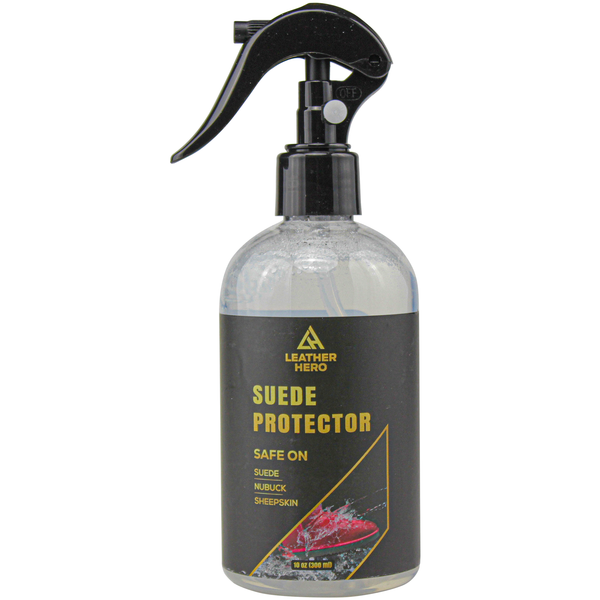 Leather Hero Suede Protector Compatible with Ugg Boots (10oz) - Waterproofing Spray for Suede Boots, Shoes, Jackets, Accessories - Water & Stain Repellant Spray