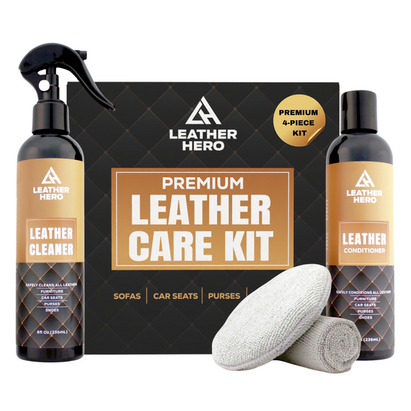 Leather Cleaner and Conditioner Kit – 5 Piece Set