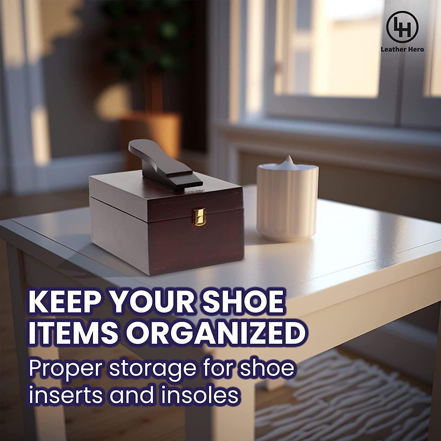 Shoe shine 2024 storage box