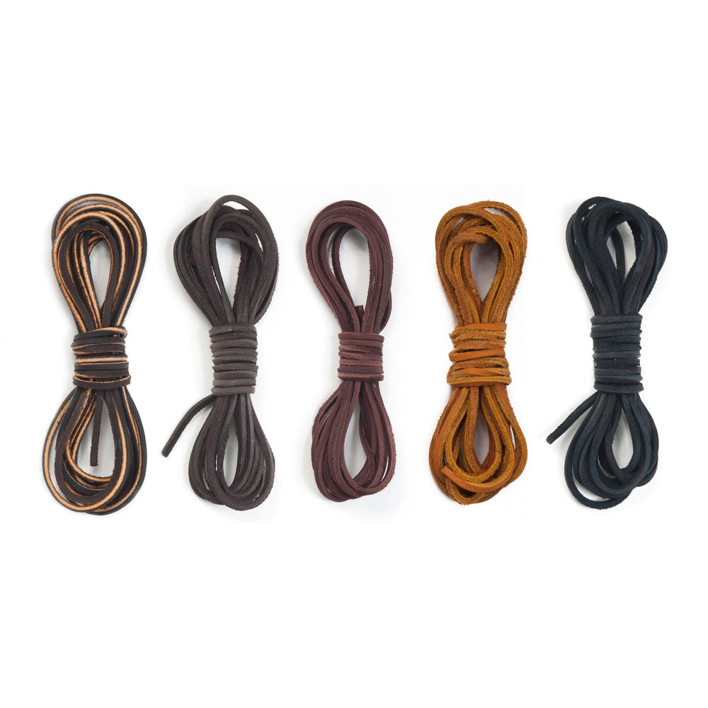 Leather Boot Shoe Laces Shoelaces in All Colors - 72 Inches Made in USA, Black by Shoe Care Co